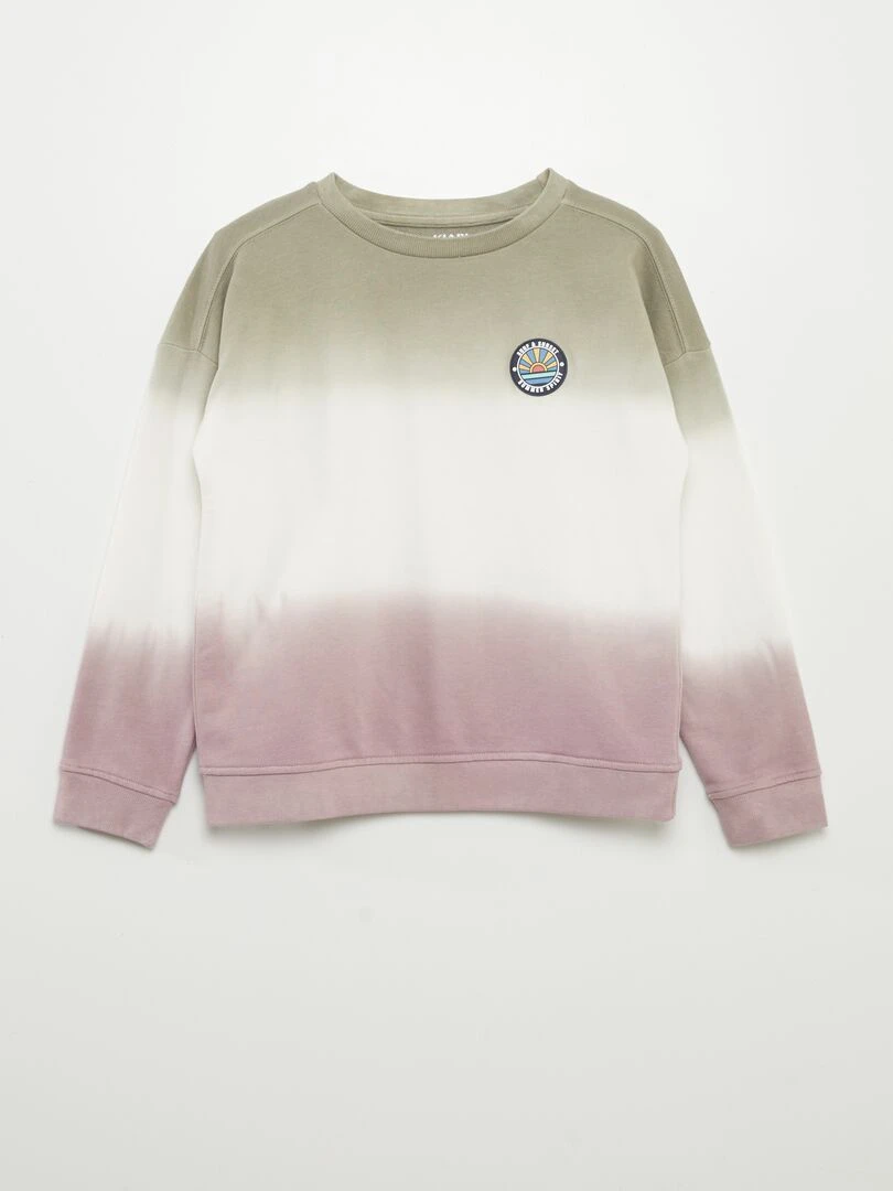 Sweat french terry tie and dye Kaki