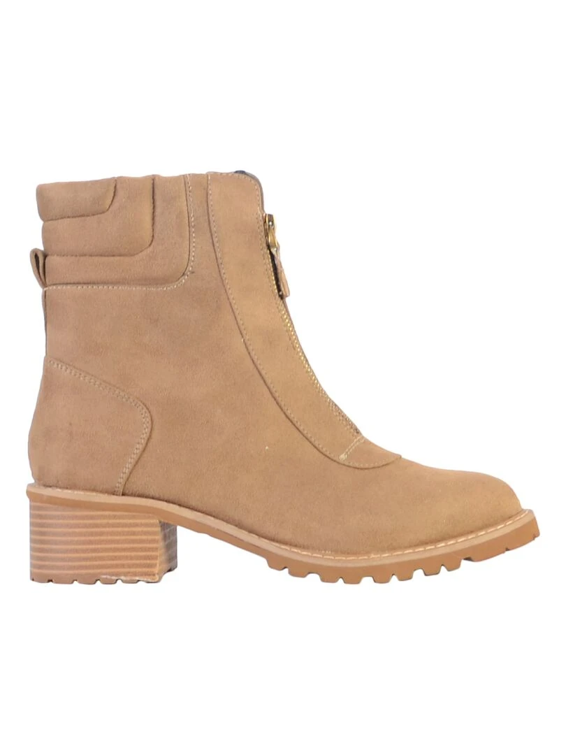 Boot à Zip The Divine Factory Beige