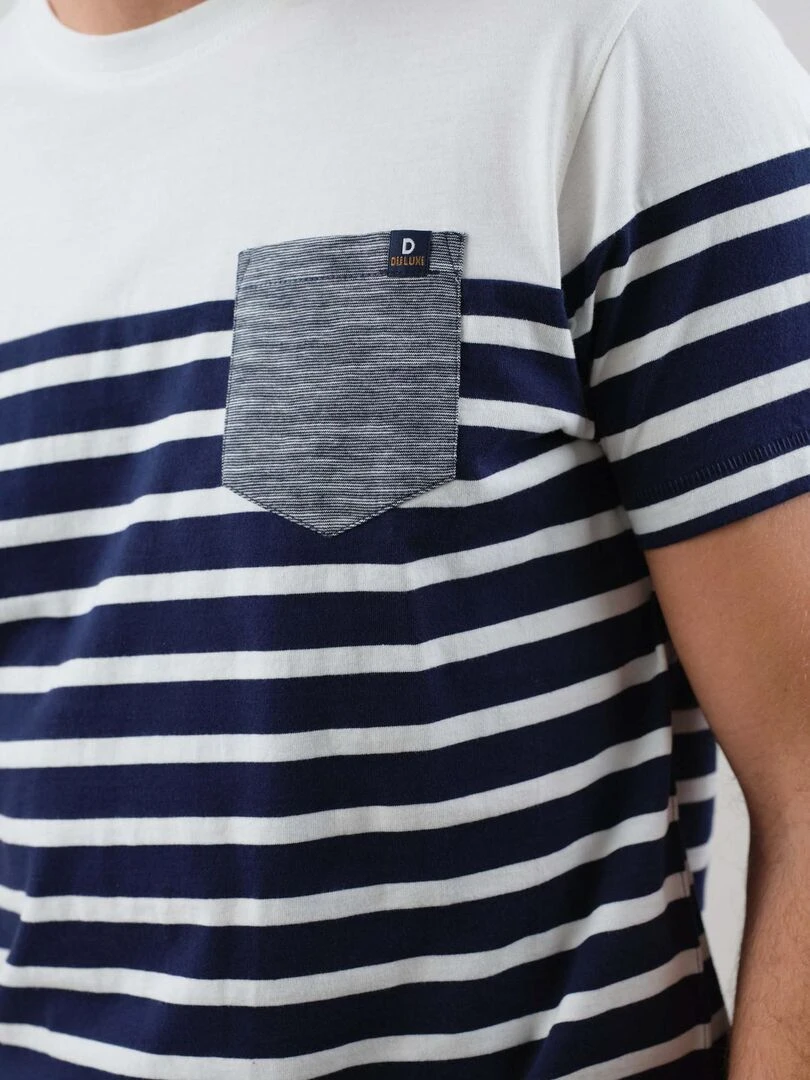 T shirt lifesyle en coton pour homme 'Deeluxe'   Blanc