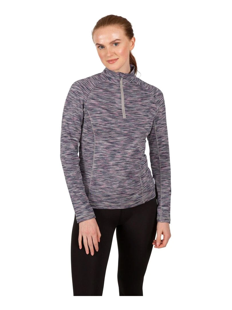 Trespass   Haut manches longues EDITH   Gris Gris clair