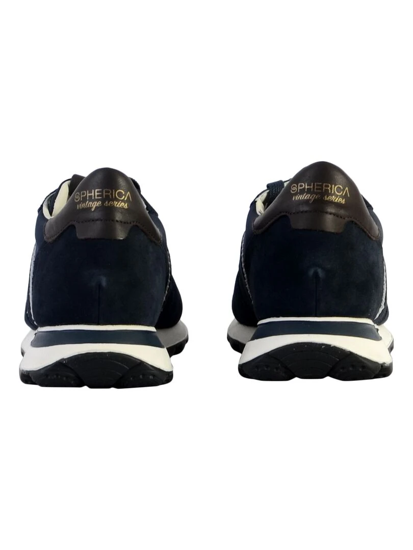 Basket Cuir Geox U Spherica Vseries   Bleu