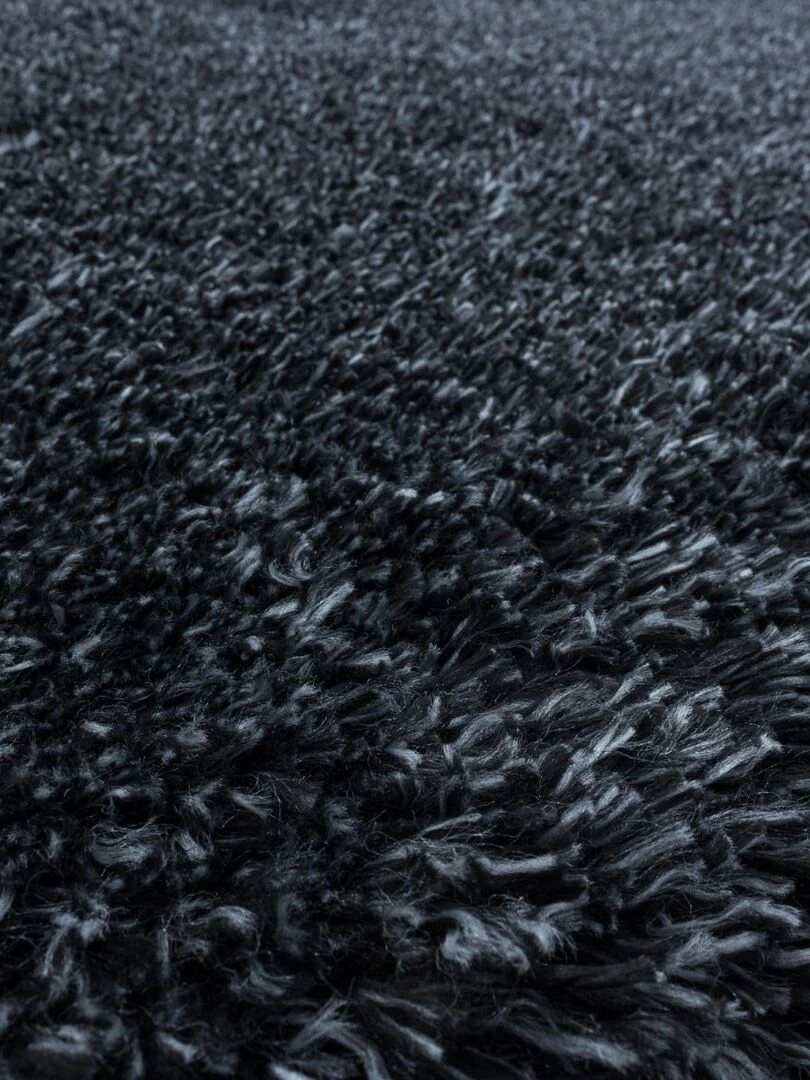Tapis shaggy UNI B OEKO TEX®   Noir