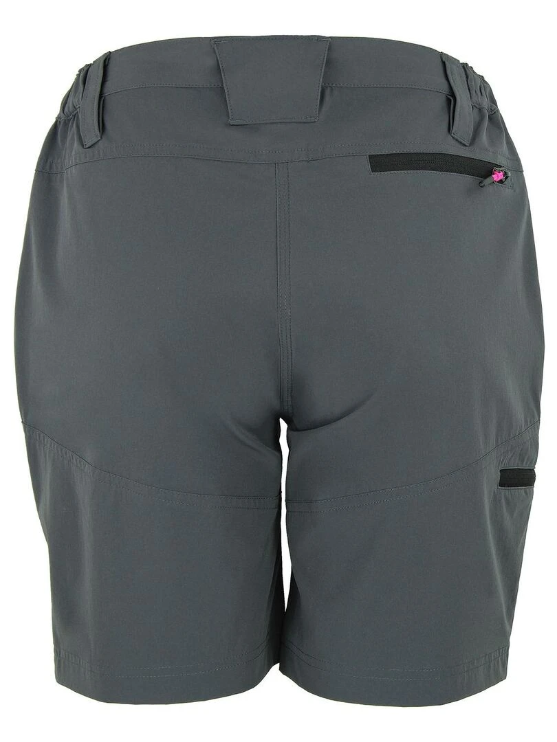 Short de randonnée femme ASSOR PEAK MOUNTAIN Gris