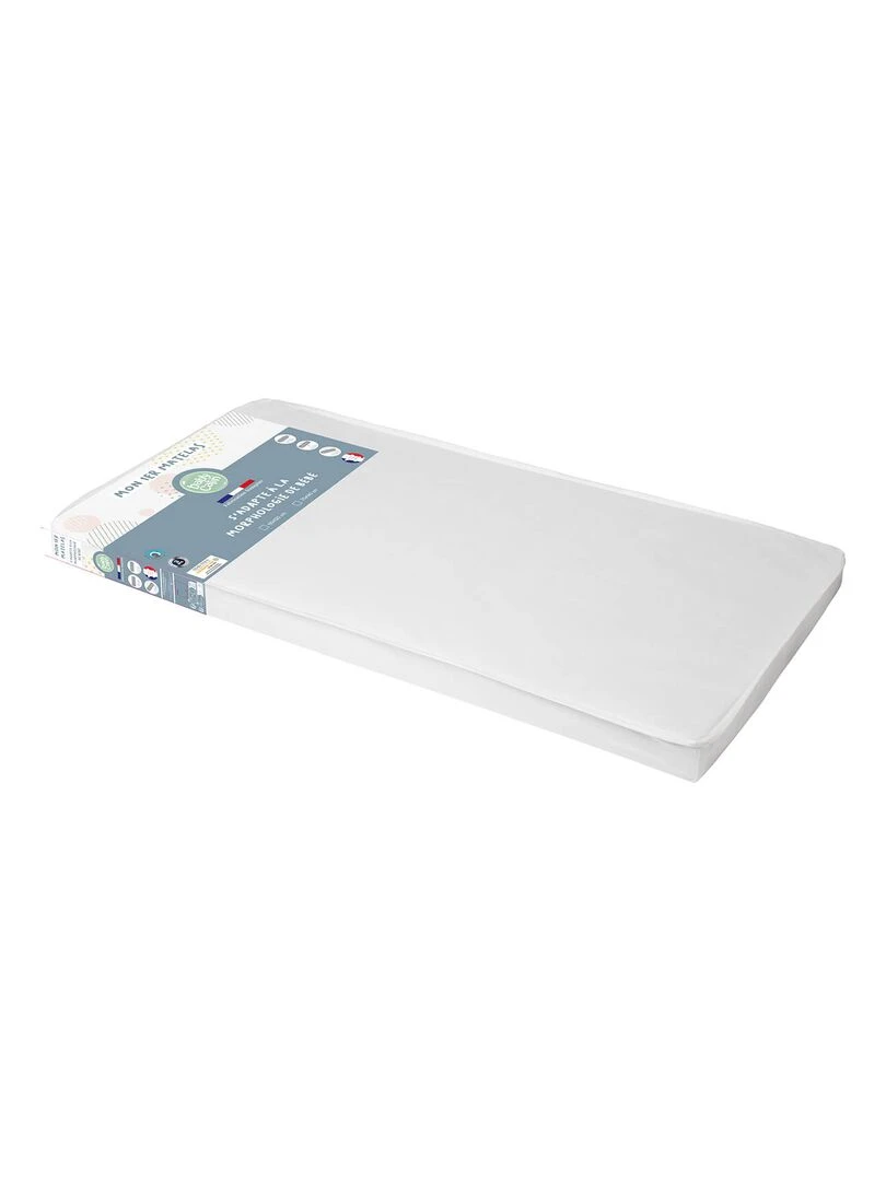 Matelas bébé Mon 1er Matelas – 60x120 cm   Blanc