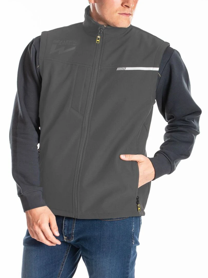 Gilet softshell sans manches TOMMY 'Rica Lewis'   Gris