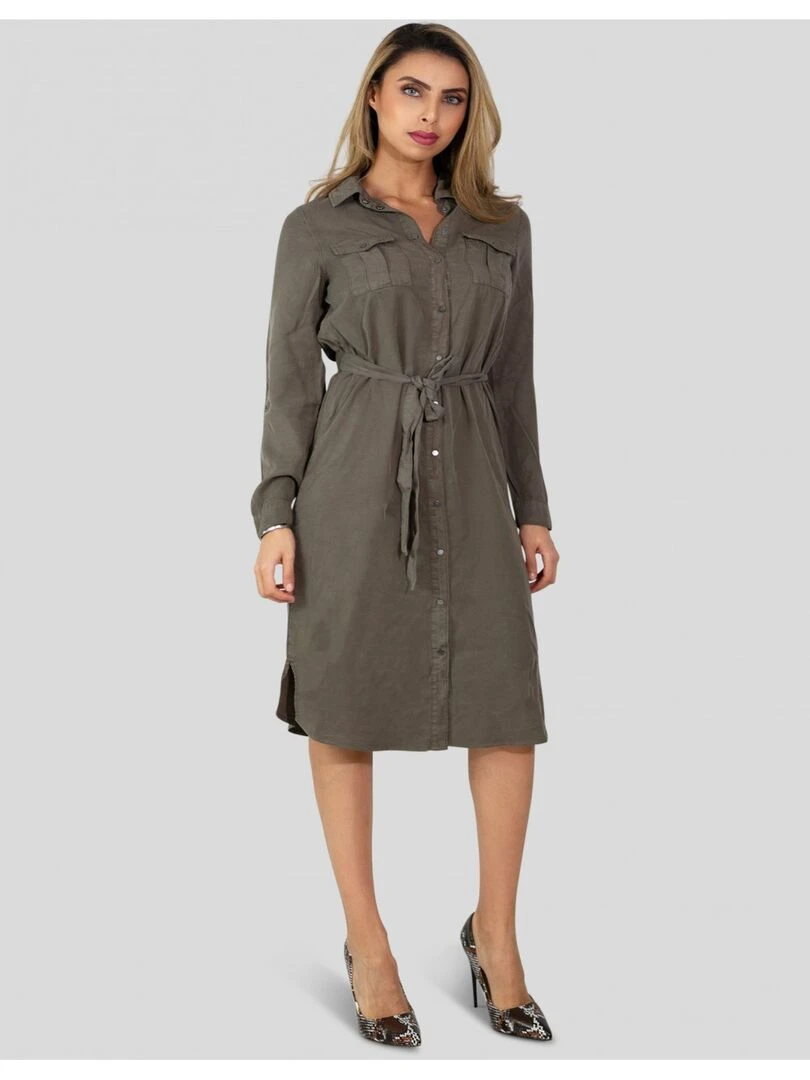 Robe longue Kebello   Marron