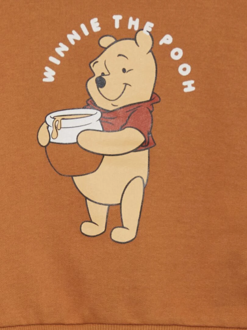Sweat zippé à capuche 'Winnie' de 'Disney'   Marron