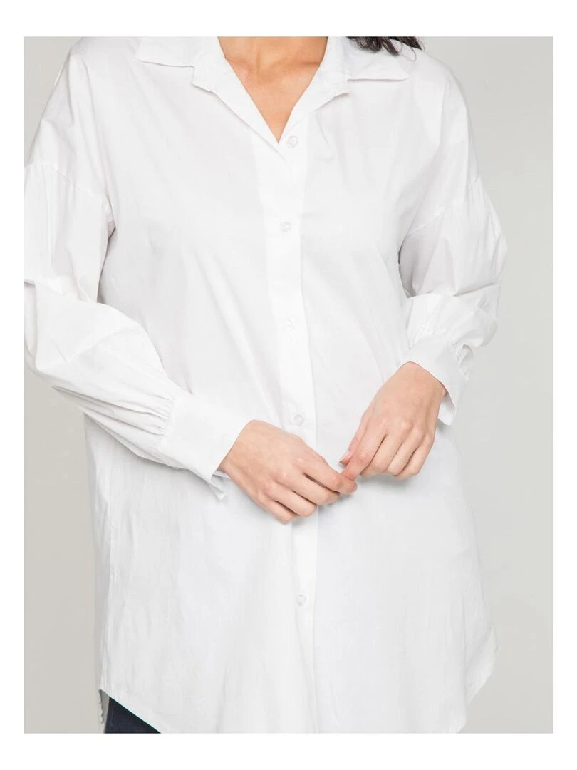Chemise oversize OKIVA   Blanc