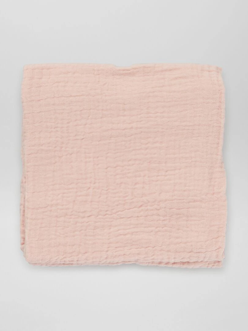 Lot de 3 langes en gaze de coton   Rose
