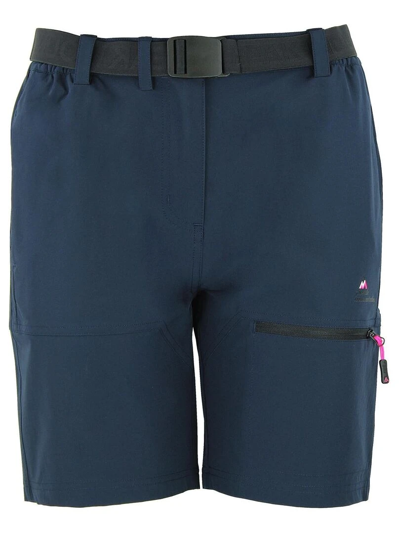 Short de randonnée femme AJASI PEAK MOUNTAIN Bleu nuit