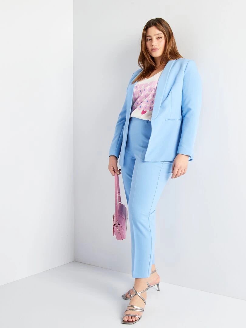 Ceinture fine à boucle dorée   Crème