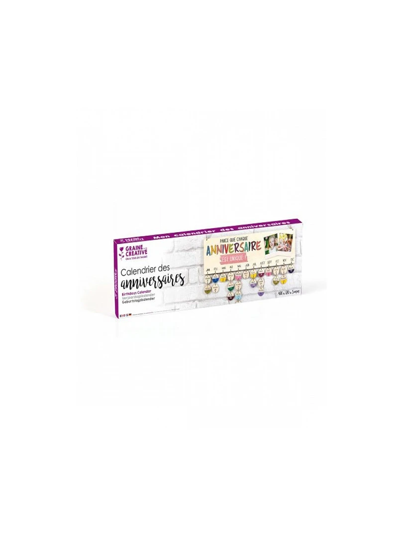 Calendrier Des Anniversaires En Bois N/A