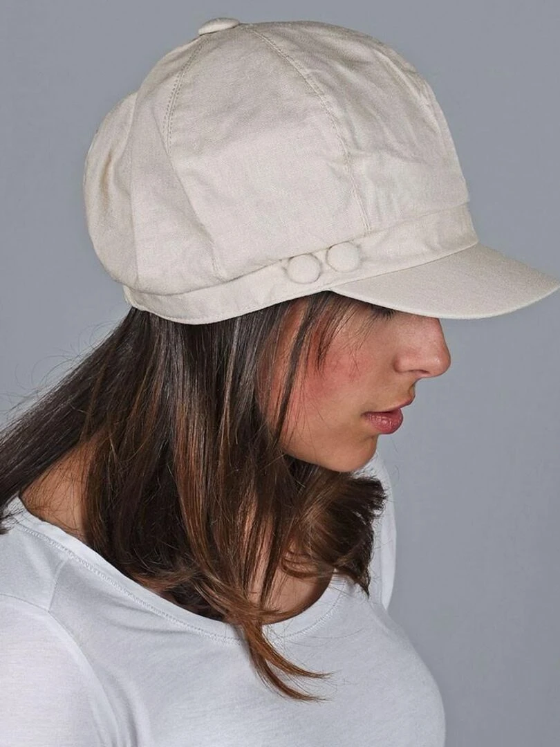 Casquette Lin Coton Aloha Beige