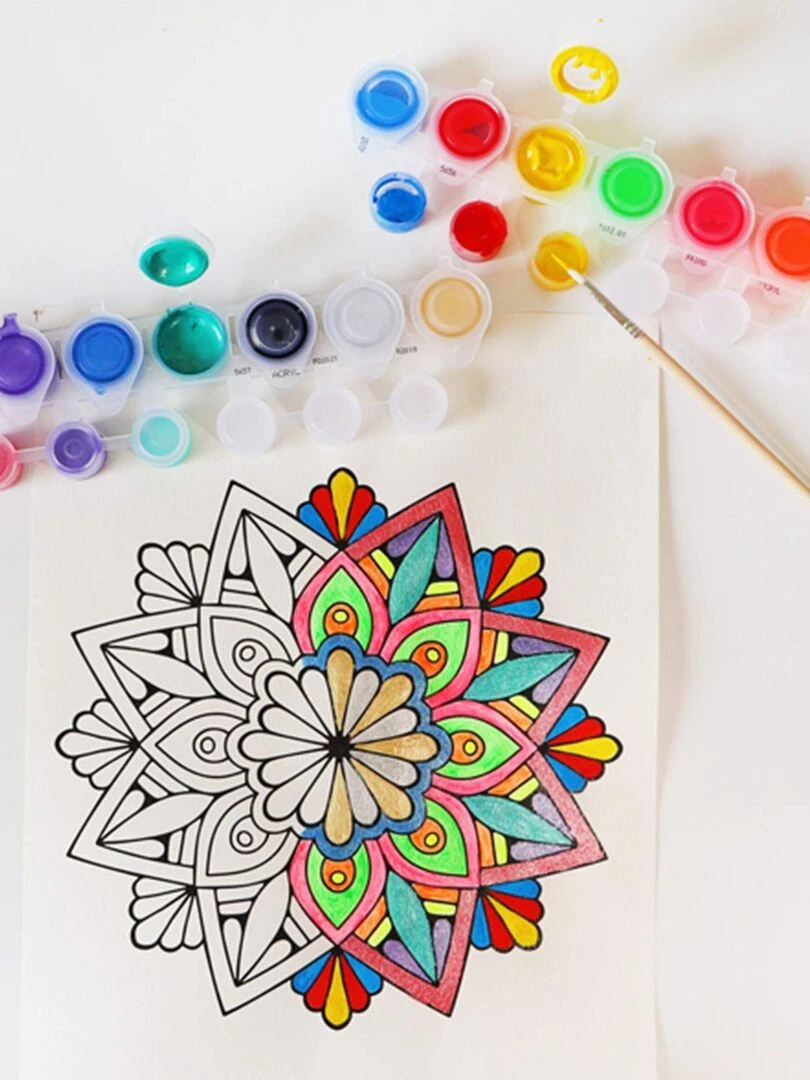 14 pots de peinture acrylique fluo et métalique 4 5 ml   N/A