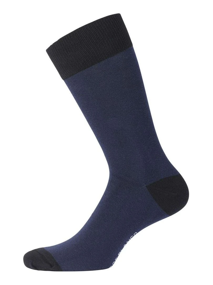 Lot de 6 Paires de Chaussettes de ville coton homme Serge Blanco   Bleu