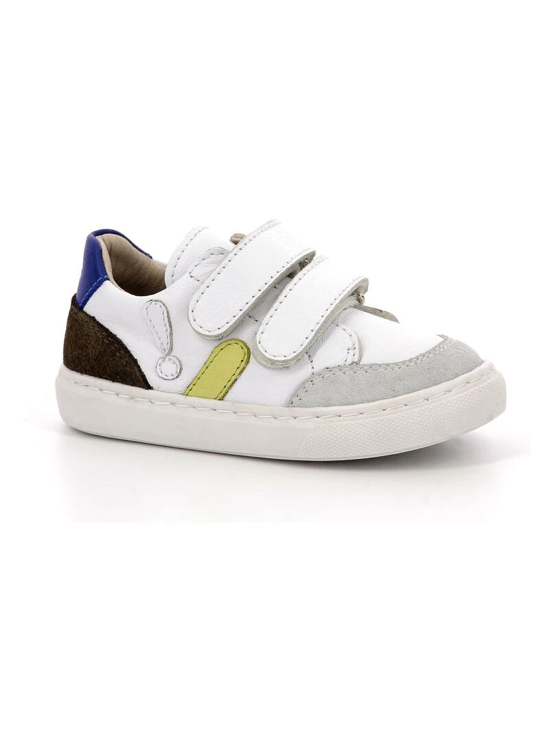 Sneakers basses Cuir Sneakratch Multicolore