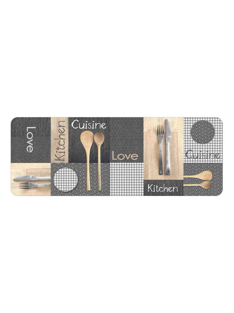 Tapis mousse 45 x 120 cm Cantine Noir