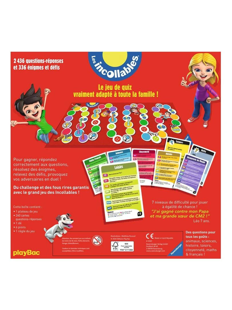Grand Jeu Familial Des Incollables   N/A