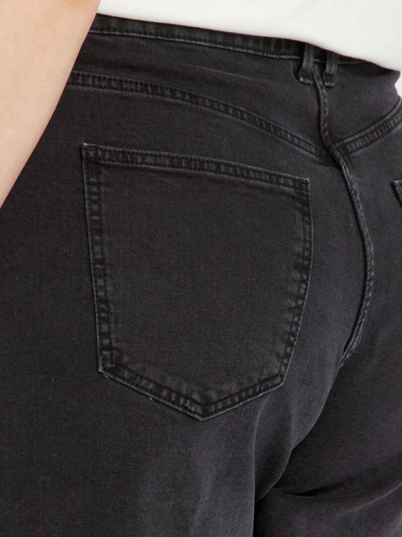 Jupe short en denim   Noir