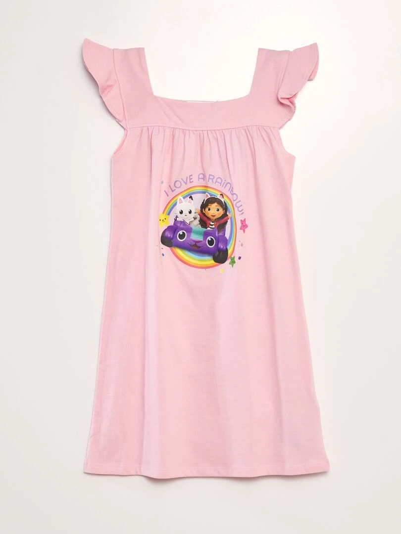 Chemise de nuit 'Gabby et la maison magique' Rose