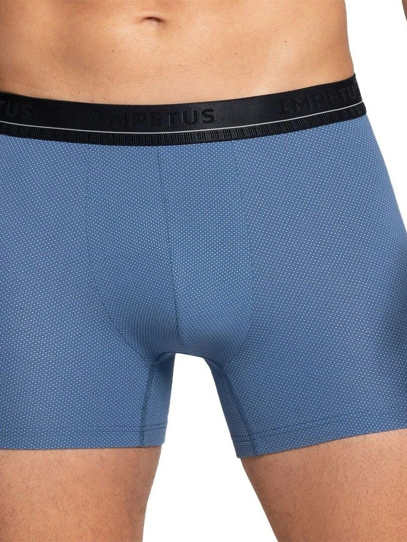 Pack de 2 boxers en coton Coco uni Bleu