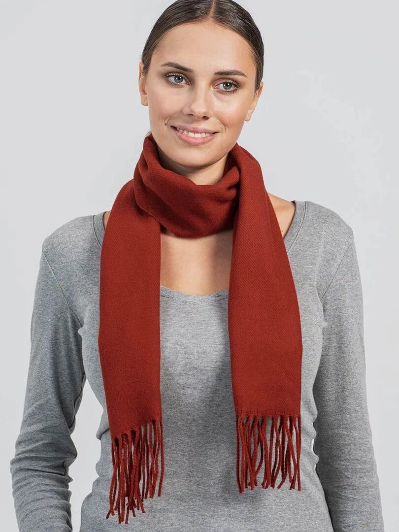 Echarpe Fely Fabriqué en France Rouge foncé