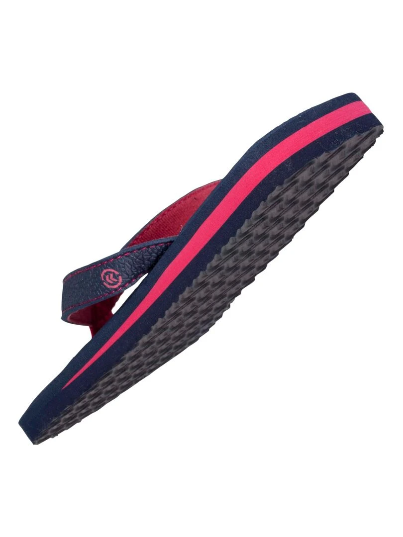 Tongs Femme rayures Marine   Bleu marine