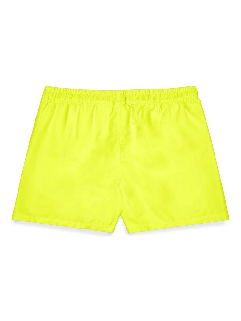 Boardshort court garçon avec ceinture demi élastiquée Freegun Jaune