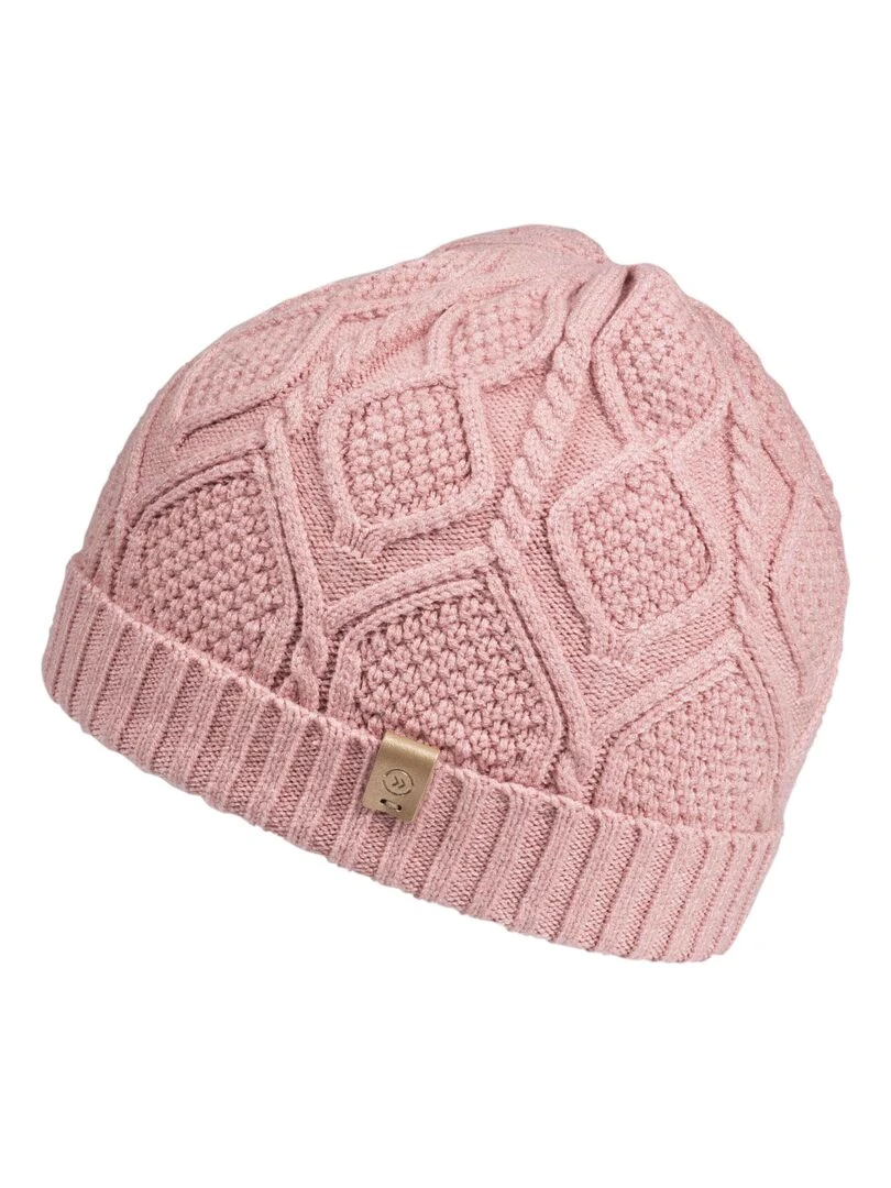 Bonnet Femme Maille Soft Touch Rose Rose