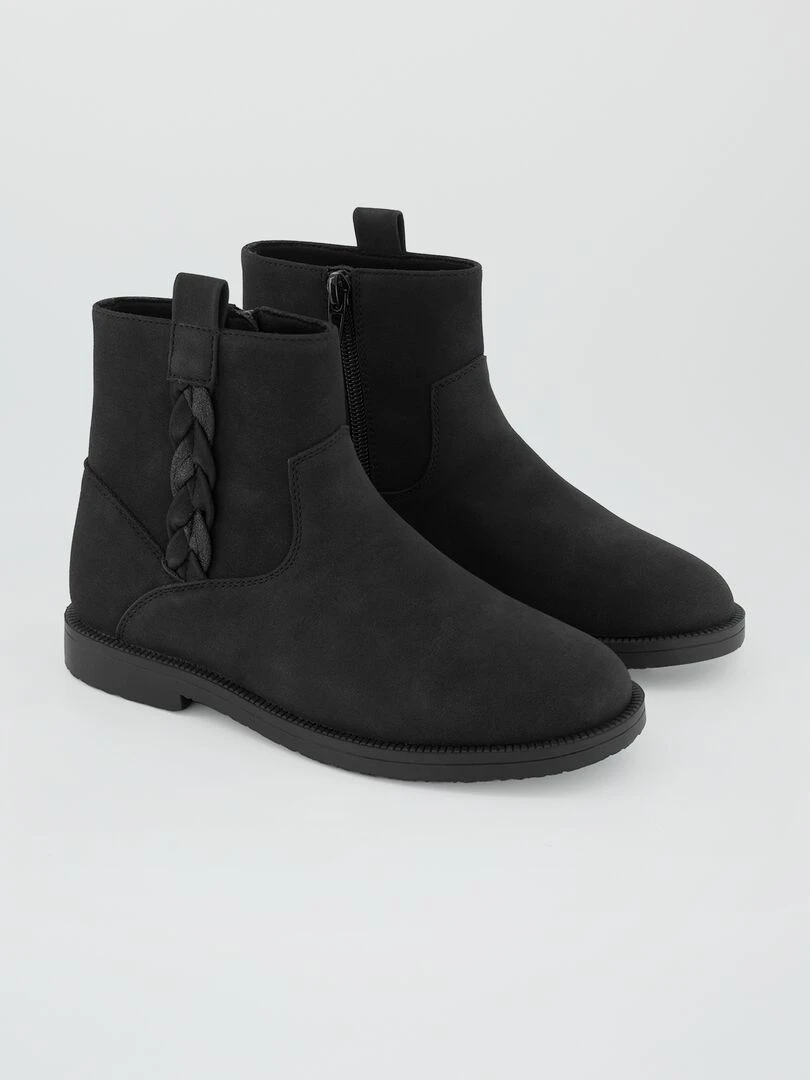 Boots en suédine noir