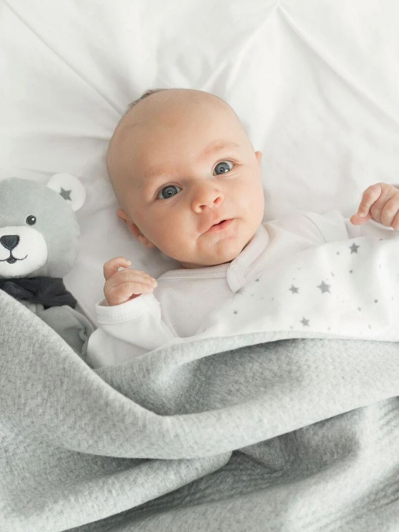 Couverture bébé Trois Kilos Sept Gris