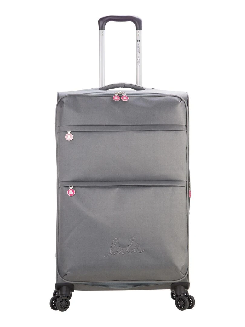 LULU CASTAGNETTE VALISE M FLOPPY Gris foncé