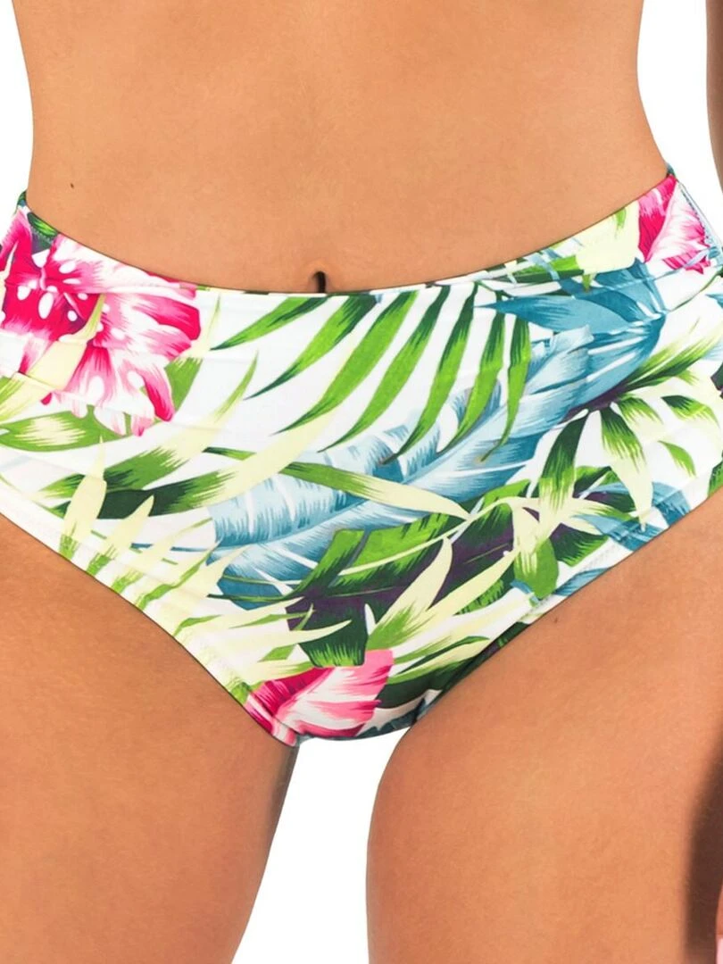 Culotte de bain taille haute Langkawi Blanc