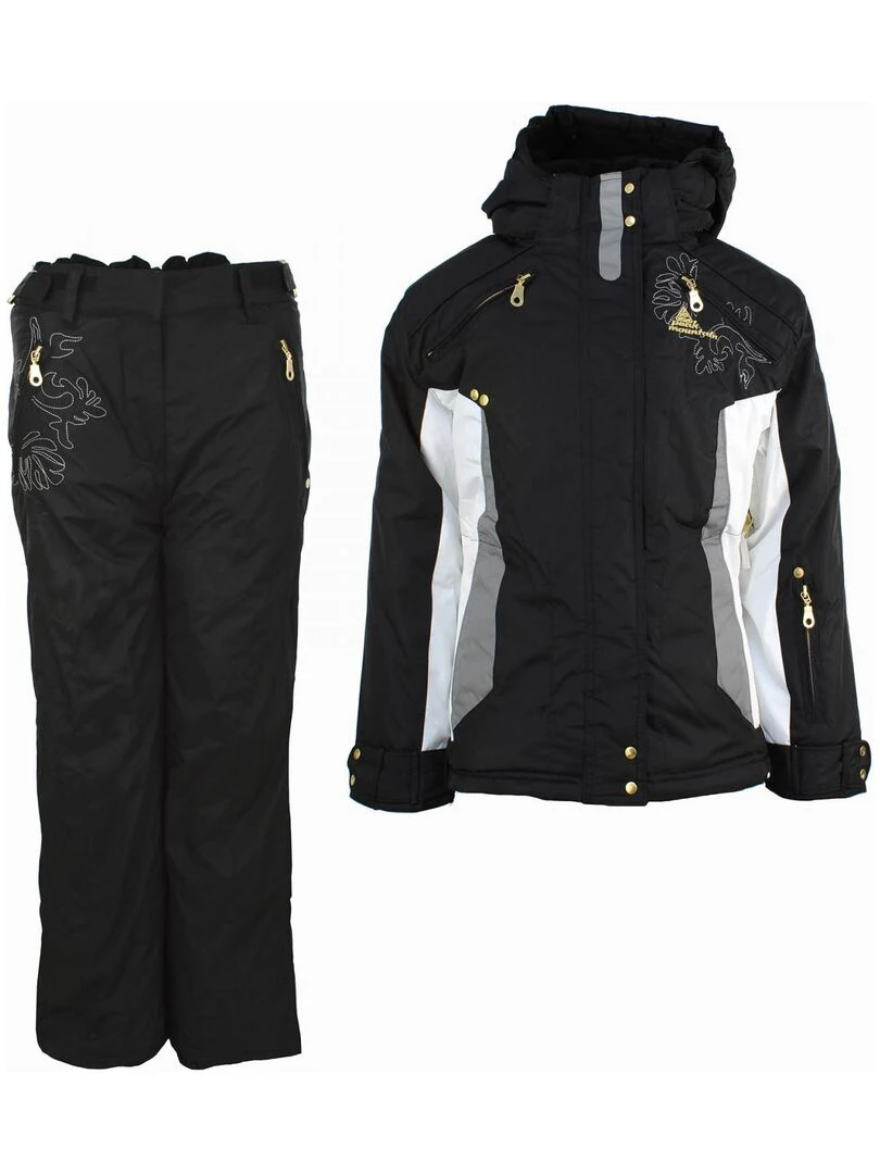 Ensemble de ski fille GAFINITY PEAK MOUNTAIN Noir Noir