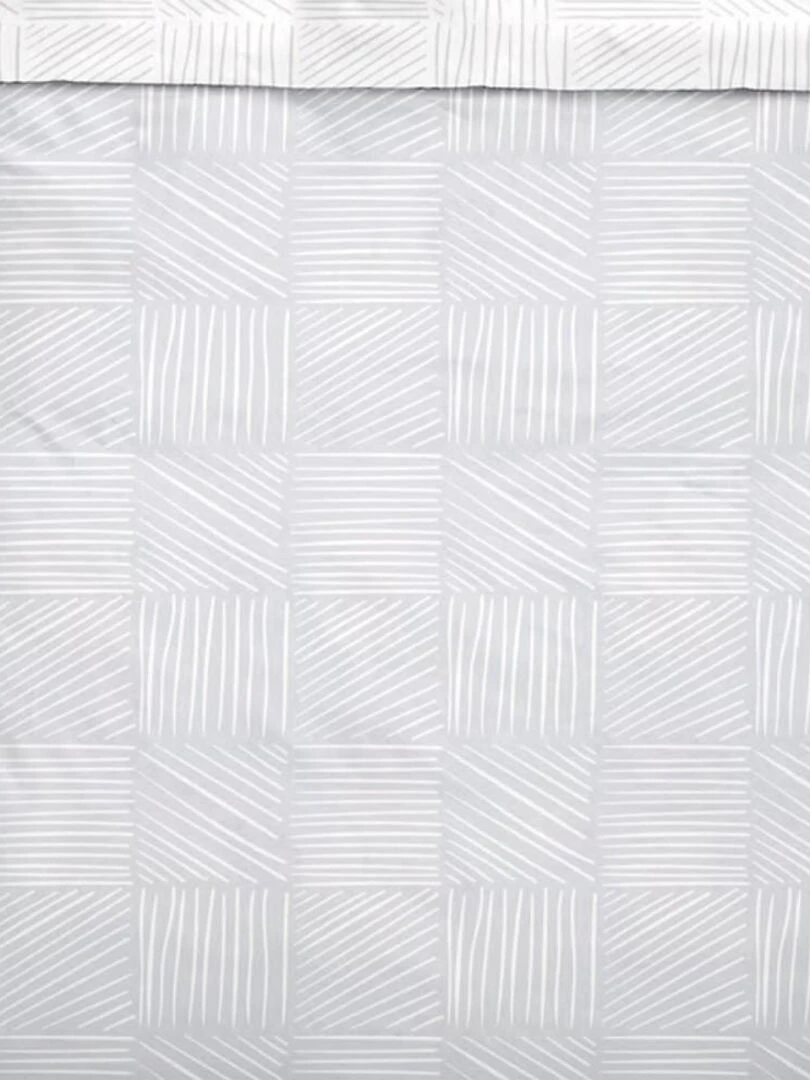 Couette imprimée 220x240 cm Today 1.5 traits gris   Gris