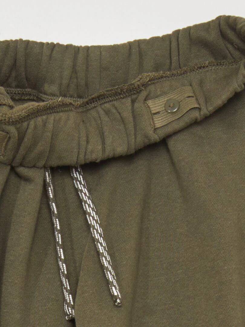 Jogging chiné avec ceinture ajustable Kaki