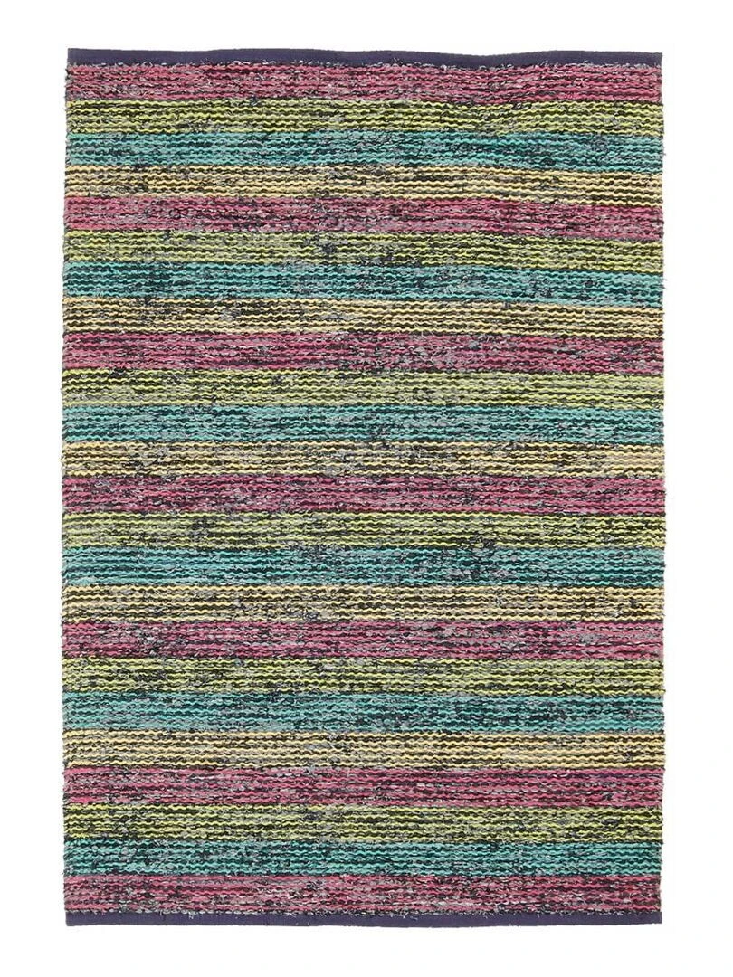 Tapis kilim tissé main en coton LINOUA Multicolore