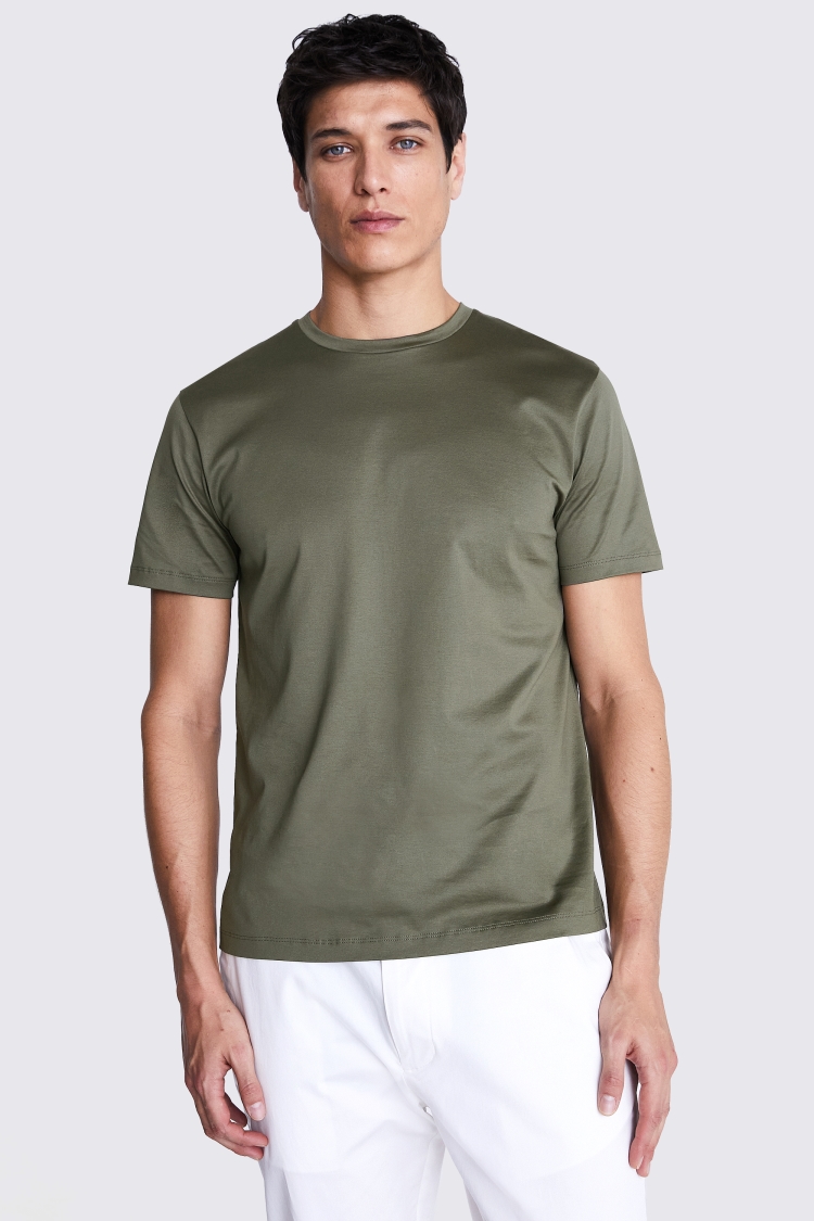 Light Grey Marl Crew Neck T-Shirt   Buy Online at Moss