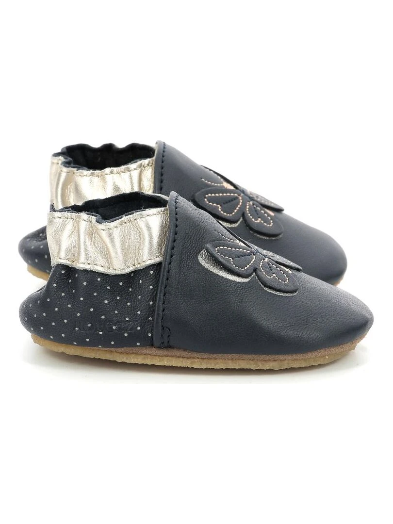 Chaussons Cuir Flyinthewindcrp Bleu marine