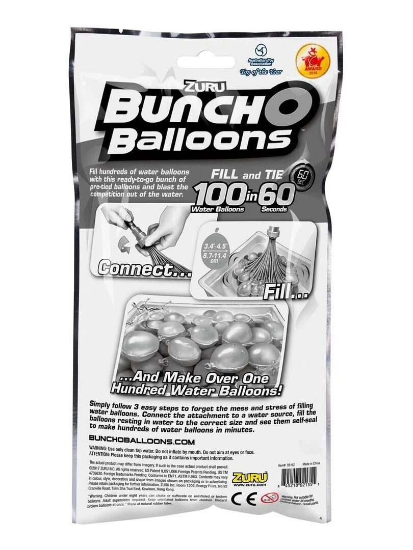 100 Bombes à eau   Multicolore