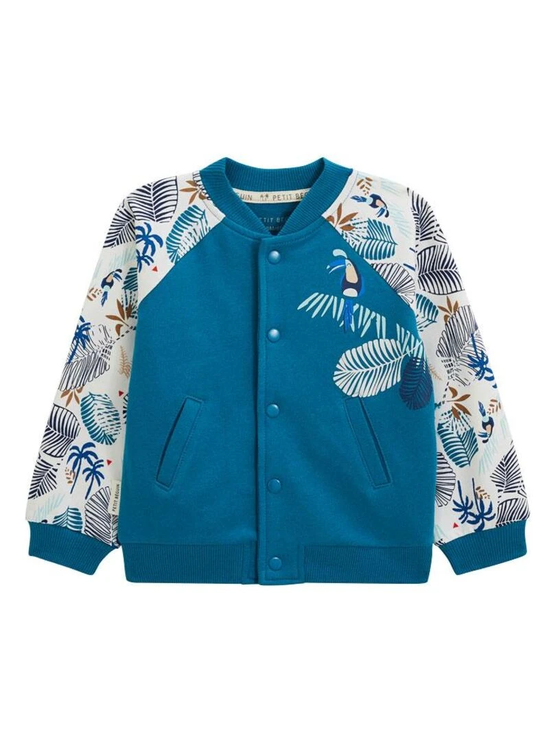Veste teddy enfant Santorini Bleu