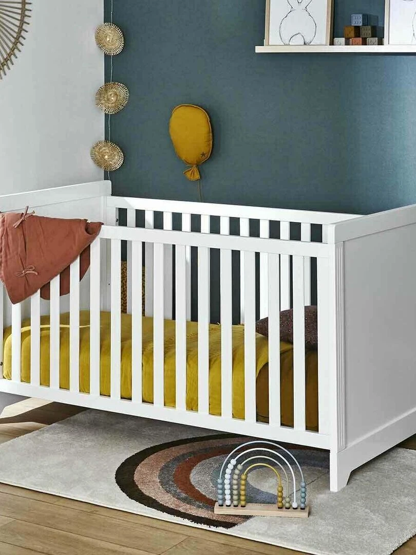 Lit bébé évolutif Mona   AKITEN RETAIL   Blanc
