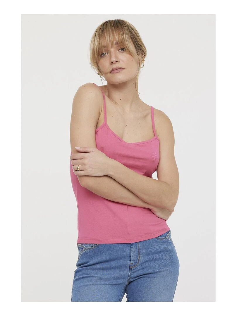 Lee Cooper   Débardeur sans manches coton slim APOLA   Rose