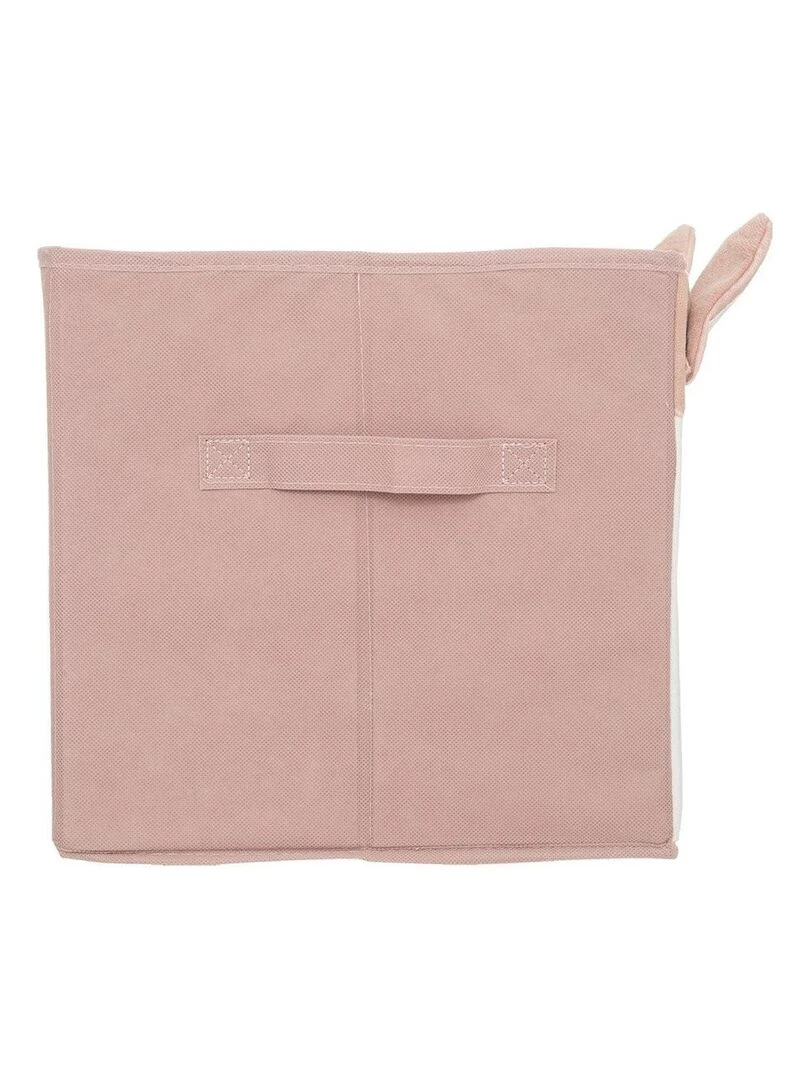 Bac de rangement Biche 29x29 Rose