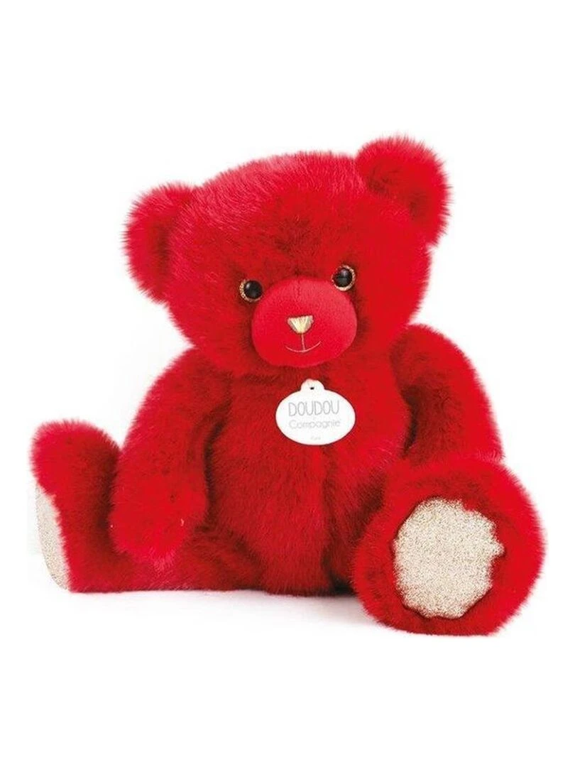 Doudou et compagnie Ours Rouge Pantin Collection Rouge
