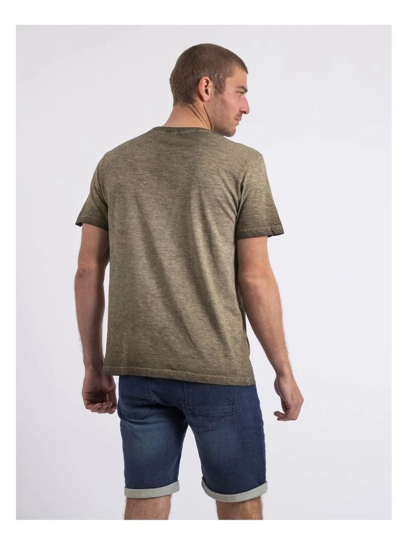 T shirt col rond NAPAROT Kaki