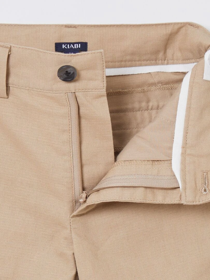 Bermuda chino droit   BEIGE
