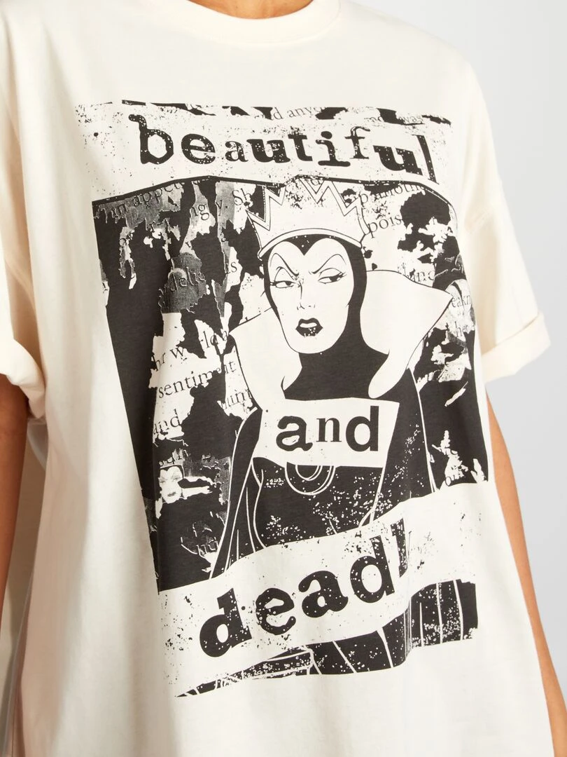T shirt en jersey 'Blanche Neige' 'Disney'   Beige