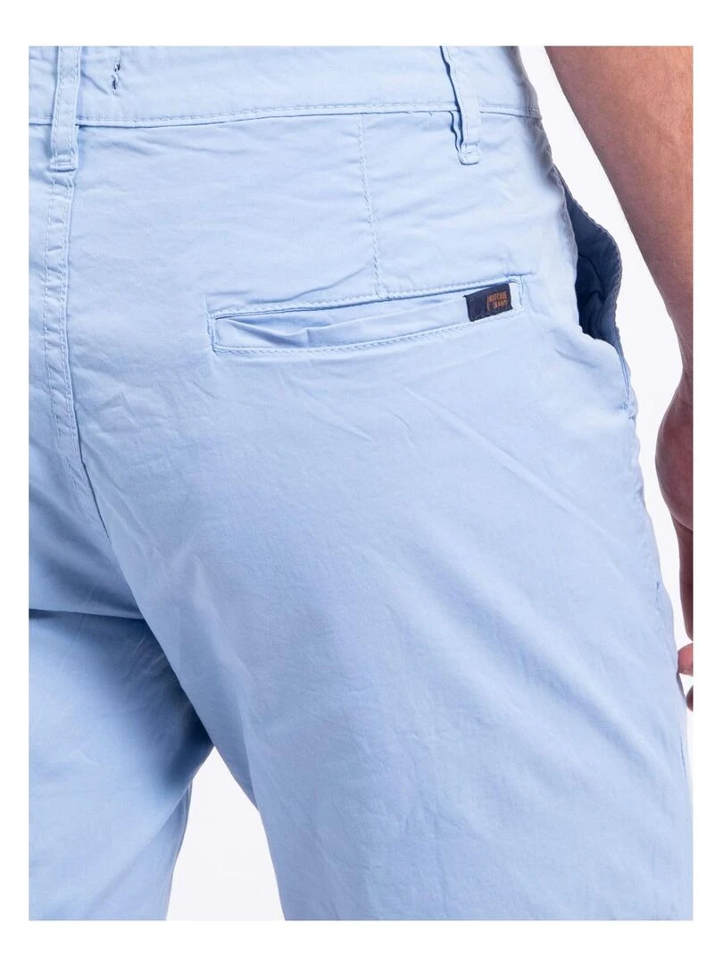 Bermuda chino BAZY   Bleu ciel