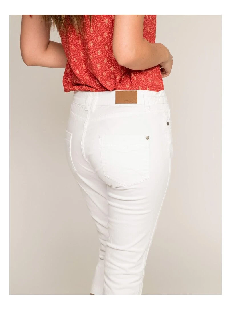 Pantacourt slim XIMI   Marron